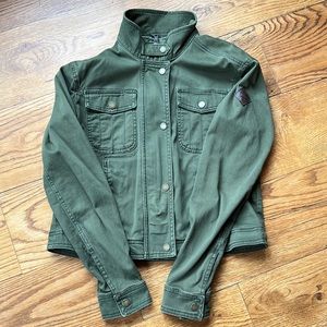 Hollister Co. Green Jean Jacket Medium
